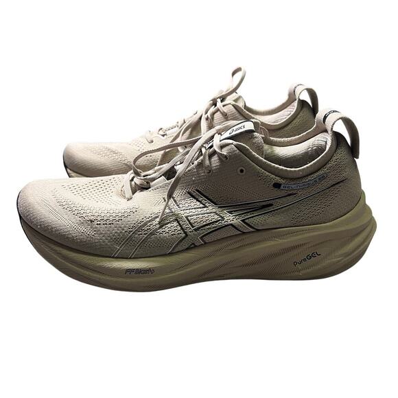 ASICS Gel Nimbus 26 Shoes Mens Size 13 Feather Grey/Black Comfort Sneakers - Picture 1 of 10